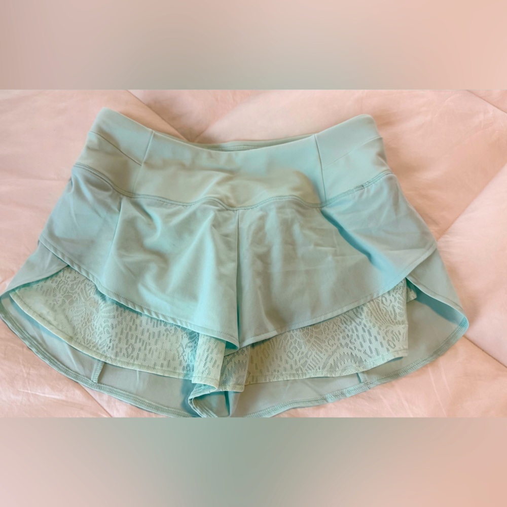 Calia Flounce Run Short- Mint XS